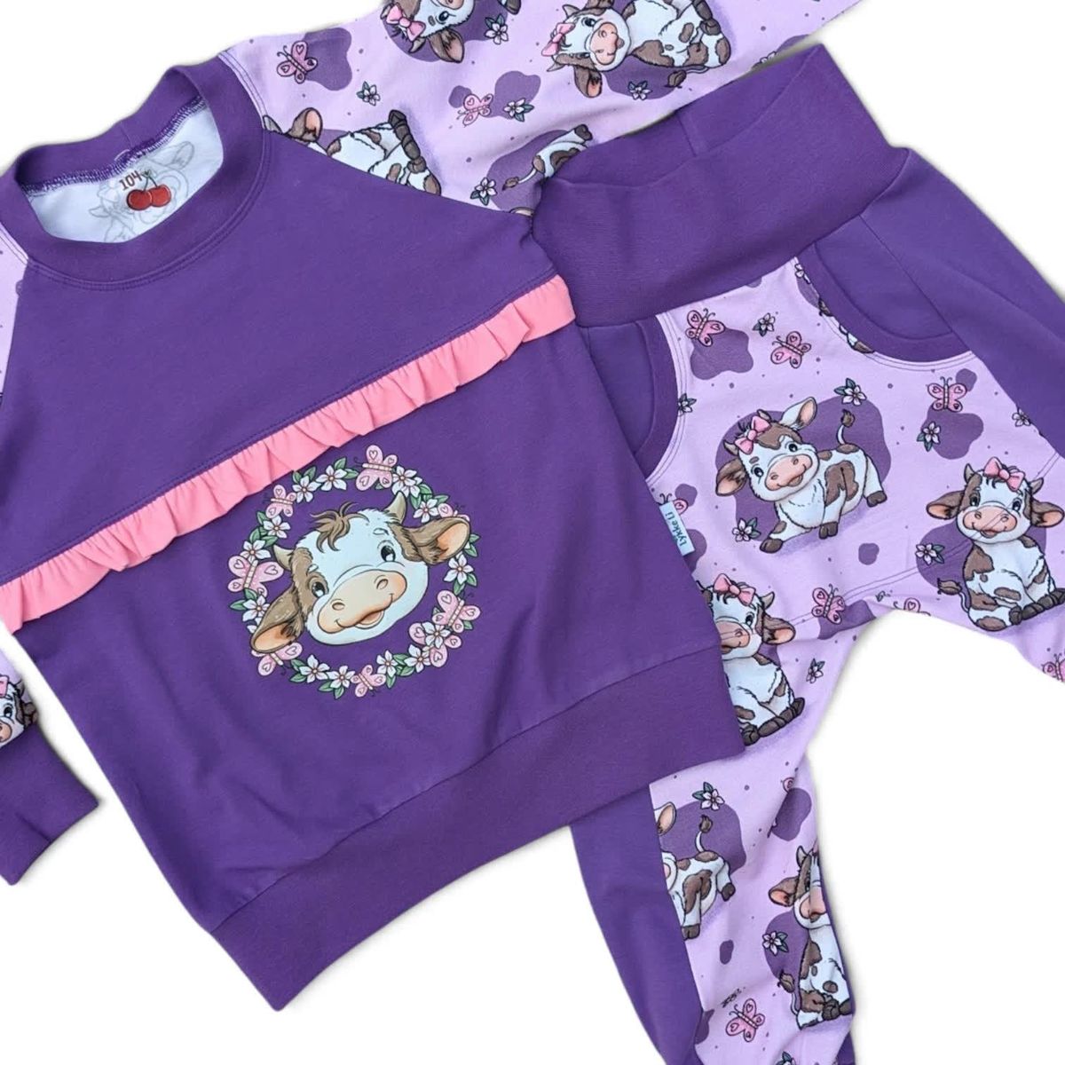 Moo Blossom - Jersey - Metervare