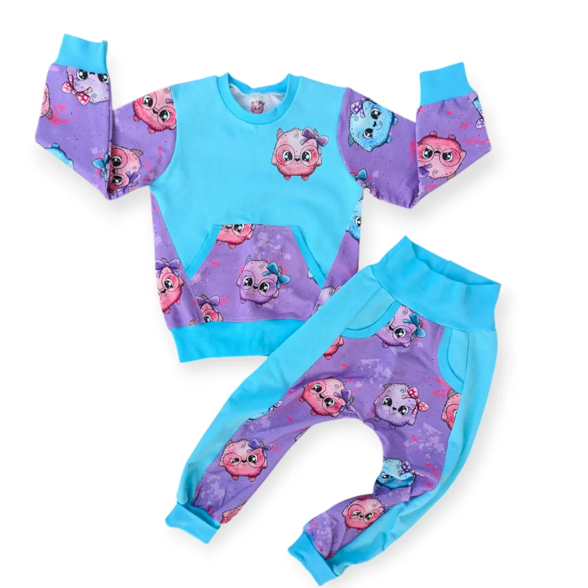 Sett str 110 - søte pelsdotter 