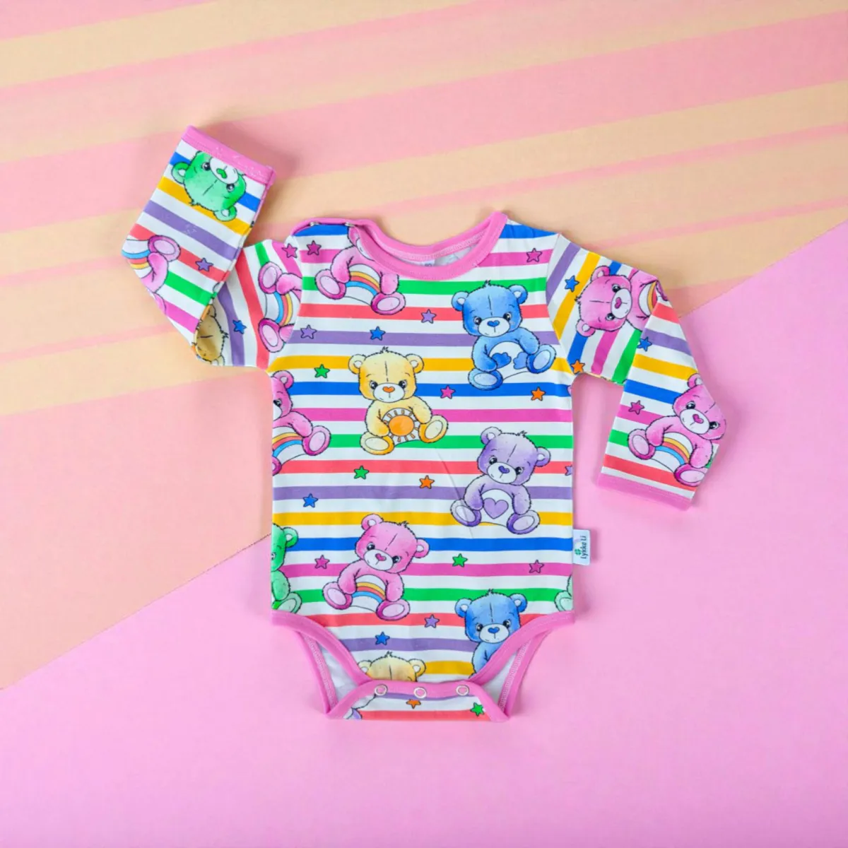 LykkeBamser Striper - Jersey - Metervare