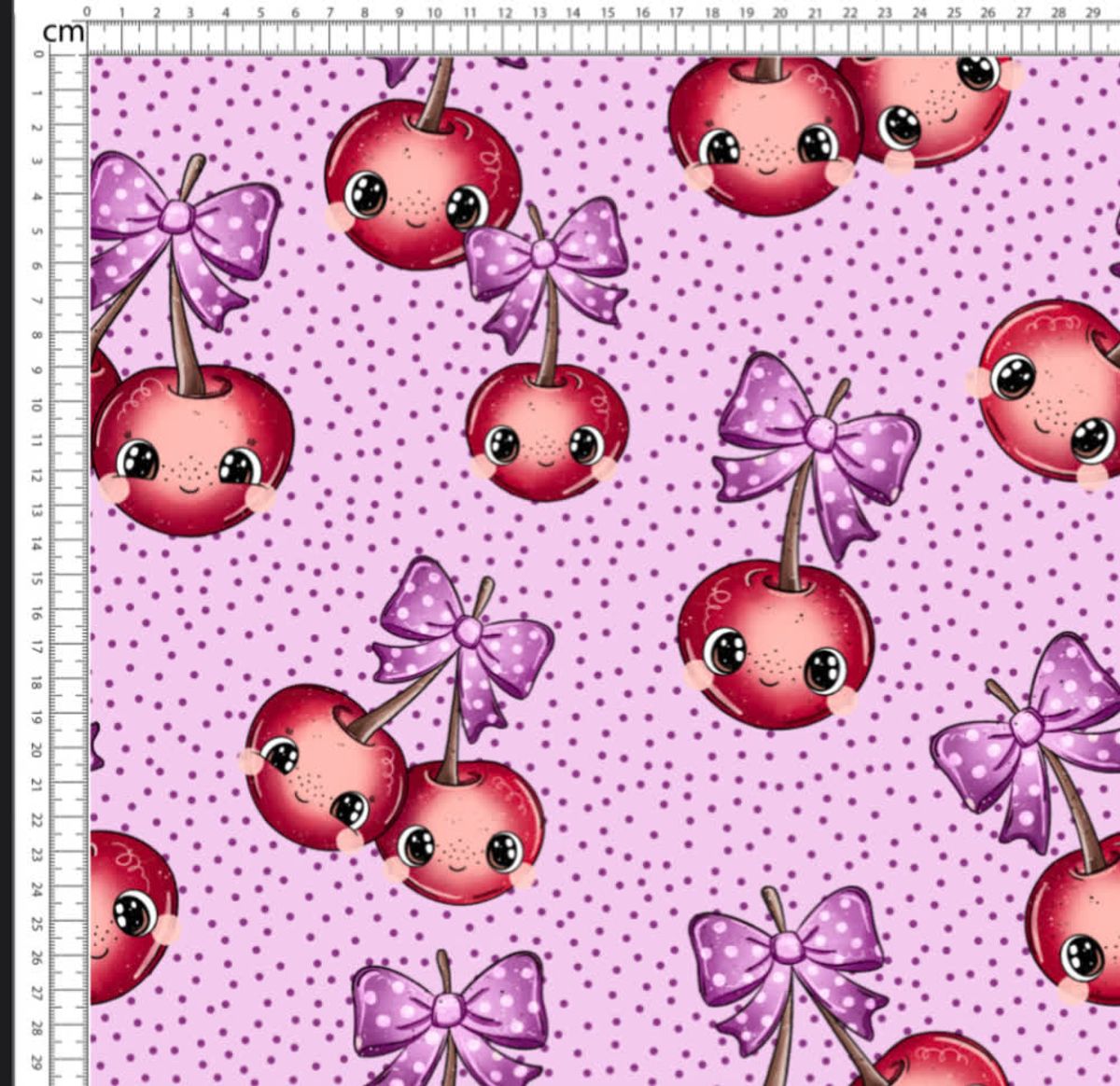 Berry Cute - Jersey - Metervare 
