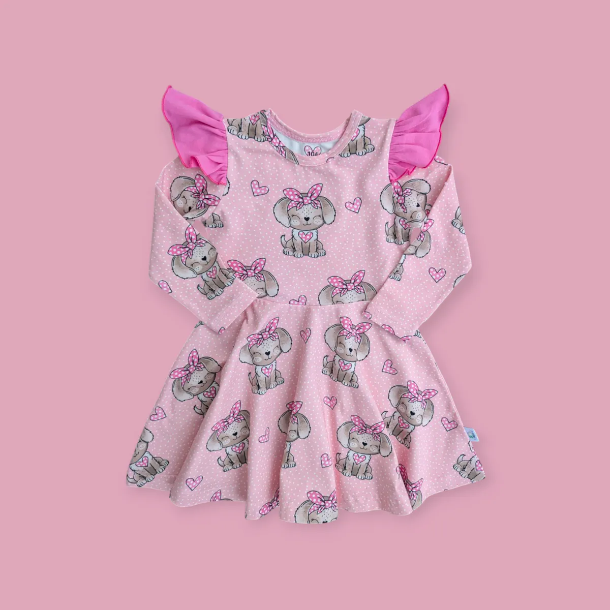 Snurre kjole - Hund med sløyfe