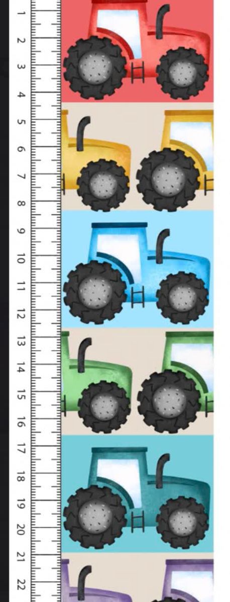 Traktor striper - Jersey - Metervare