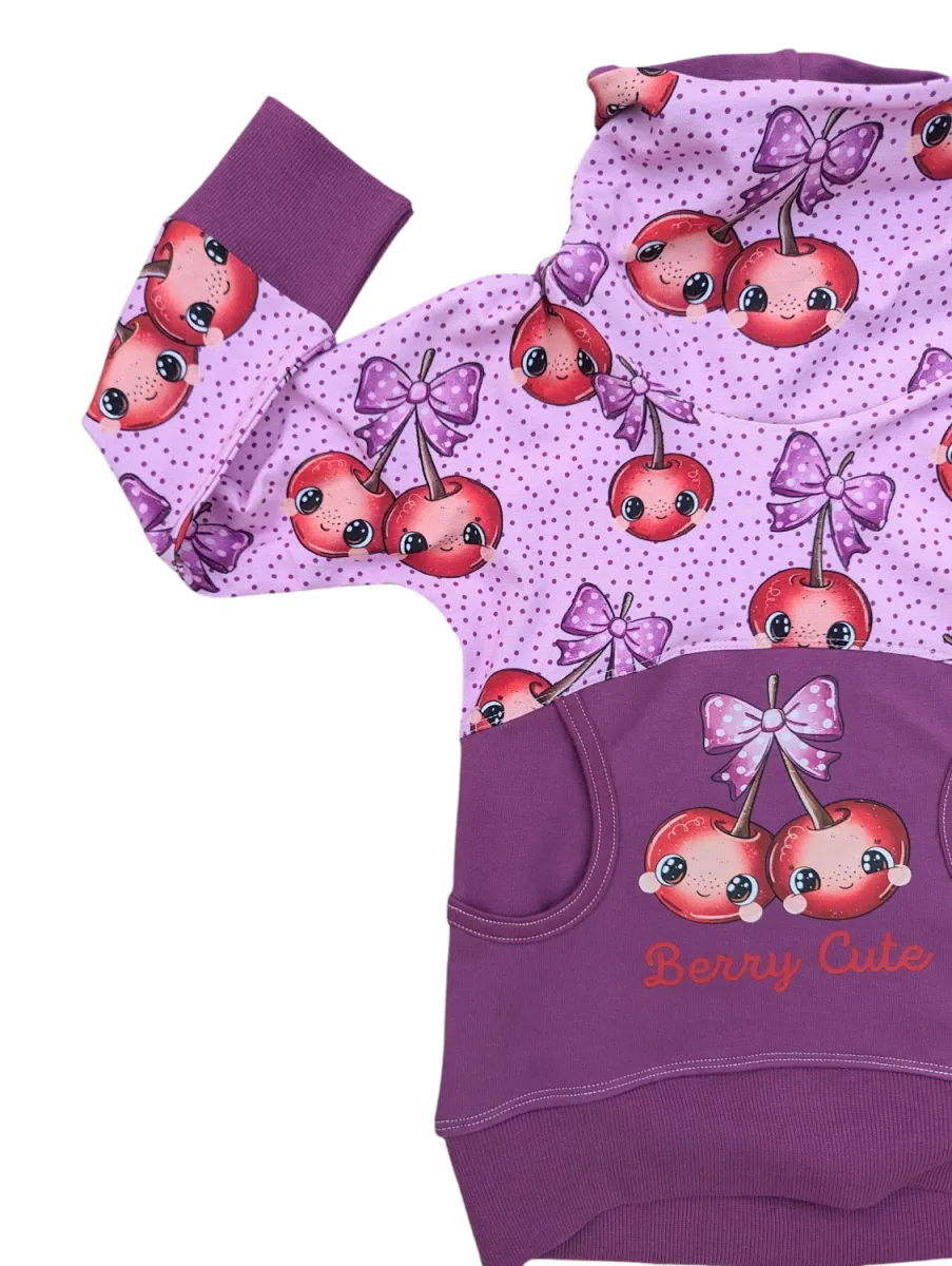 Berry Cute - Jersey - Metervare 