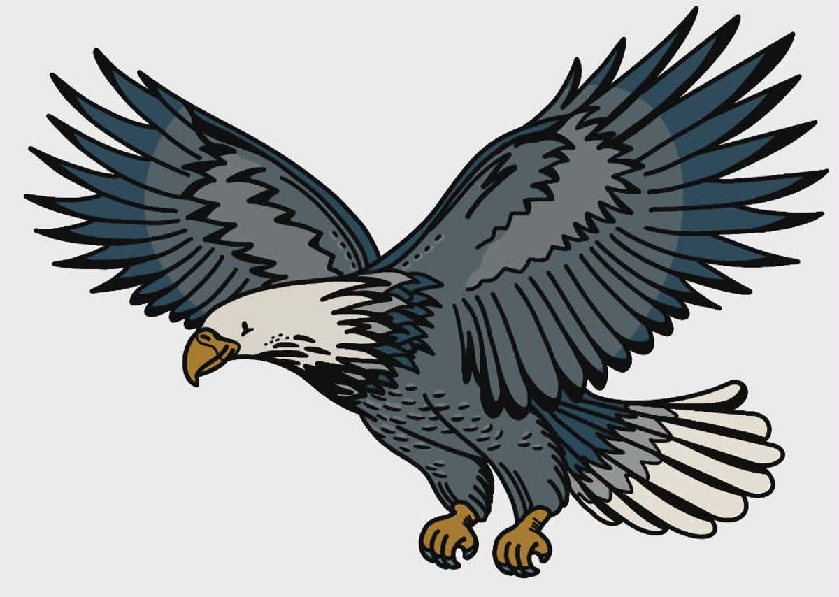 Ørn - DTF Strykemerke