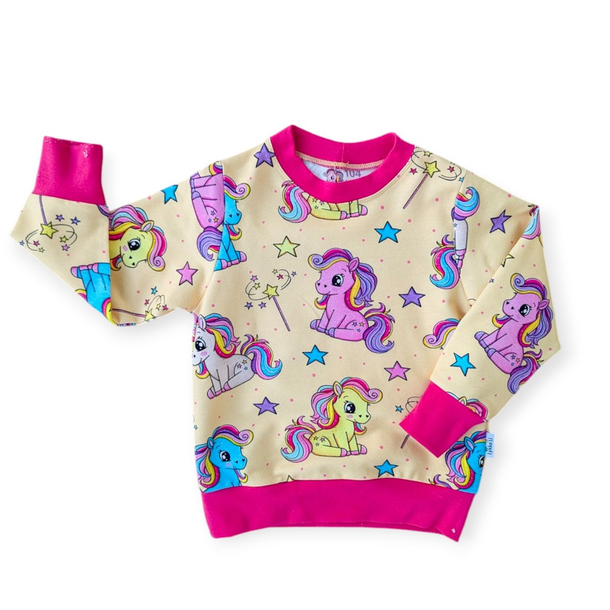 PollyPonni, Gul - French Terry - Metervare 