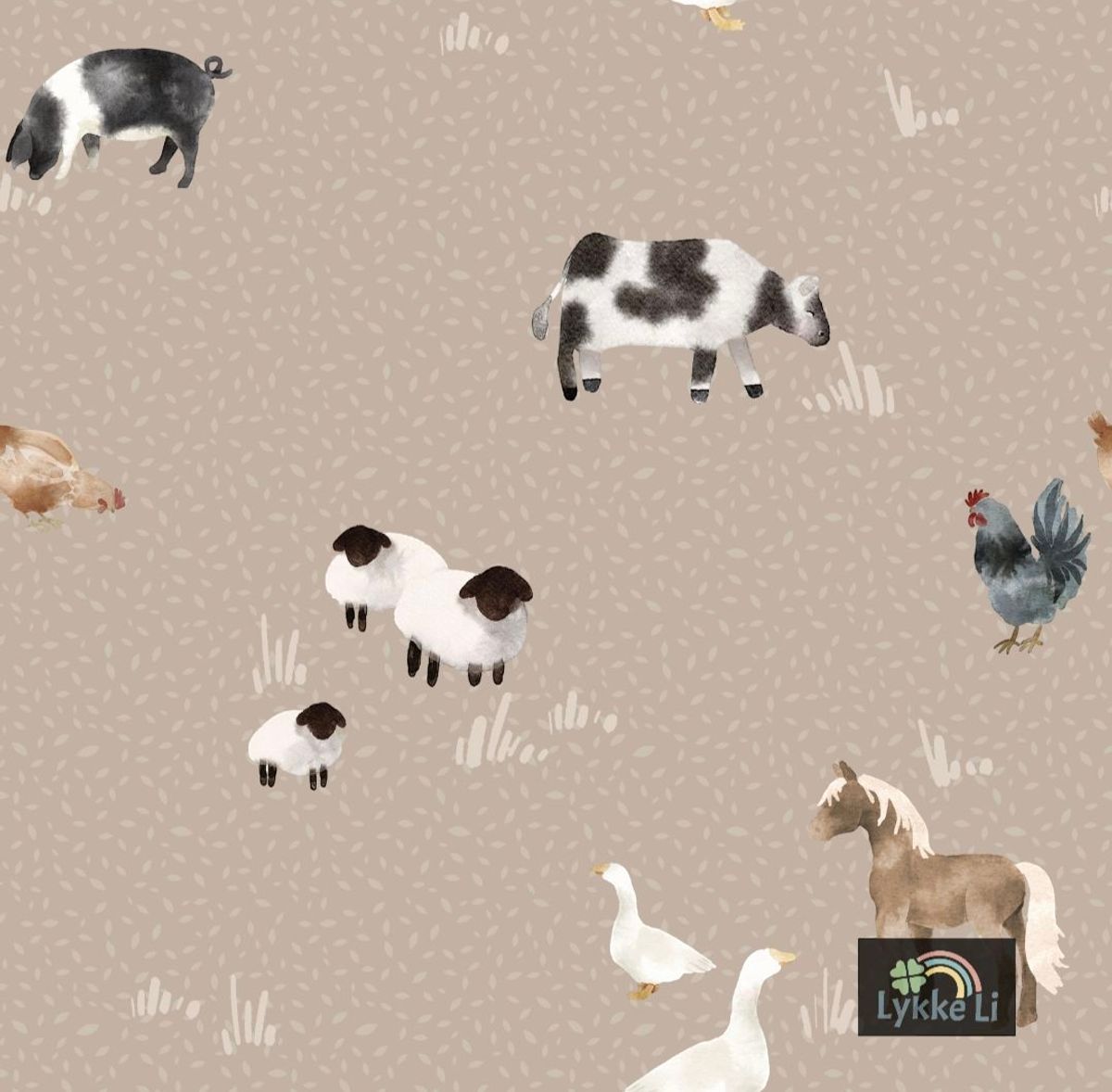 Scandic Farm Tan - Jersey - Metervare