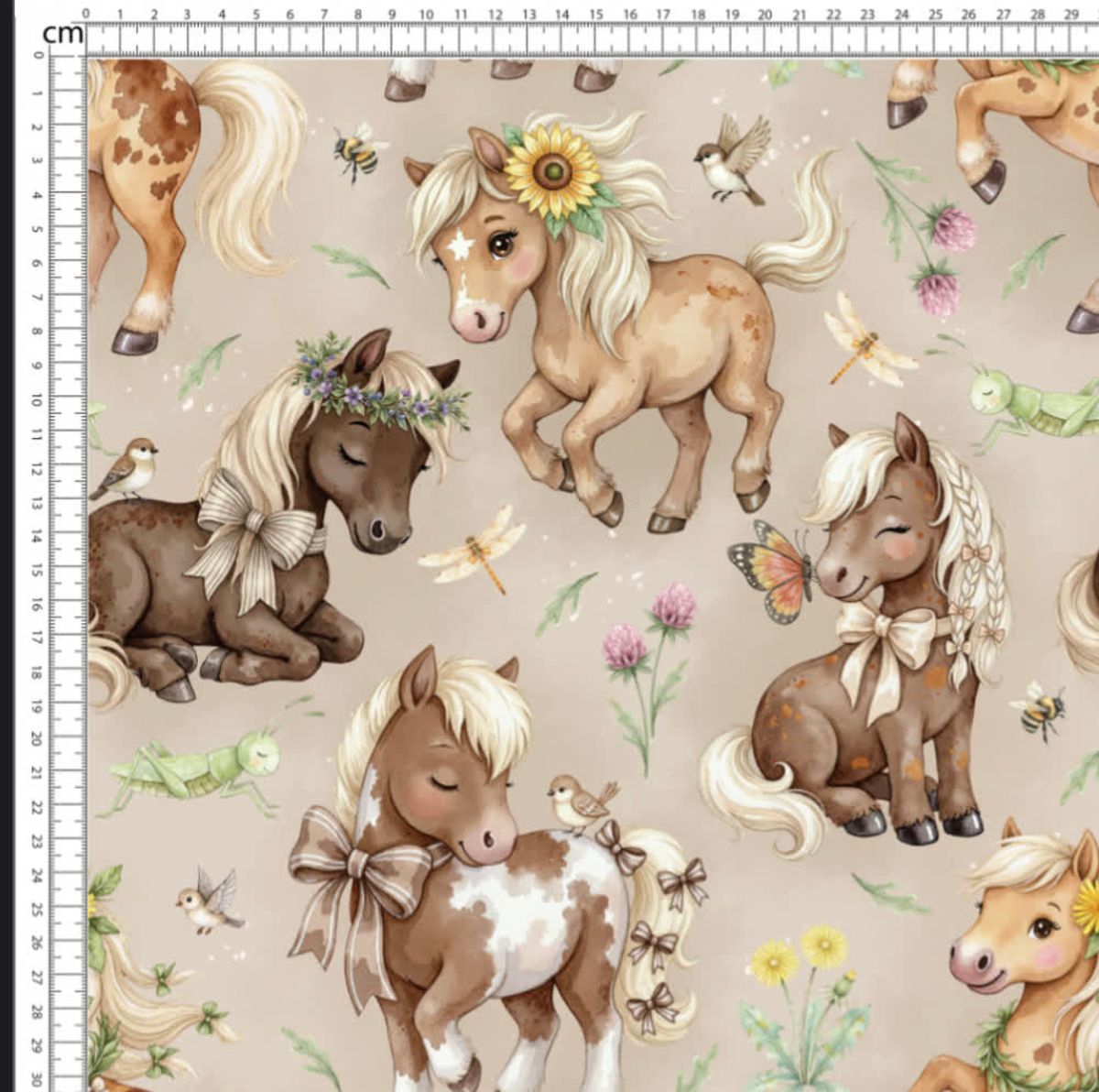 Ponygarden Sand - Jersey - Metervare